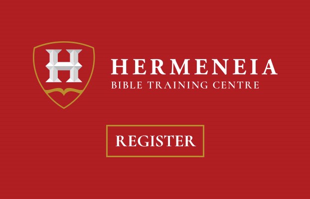 Hermeneia Bible Training Centre advertisement banner
